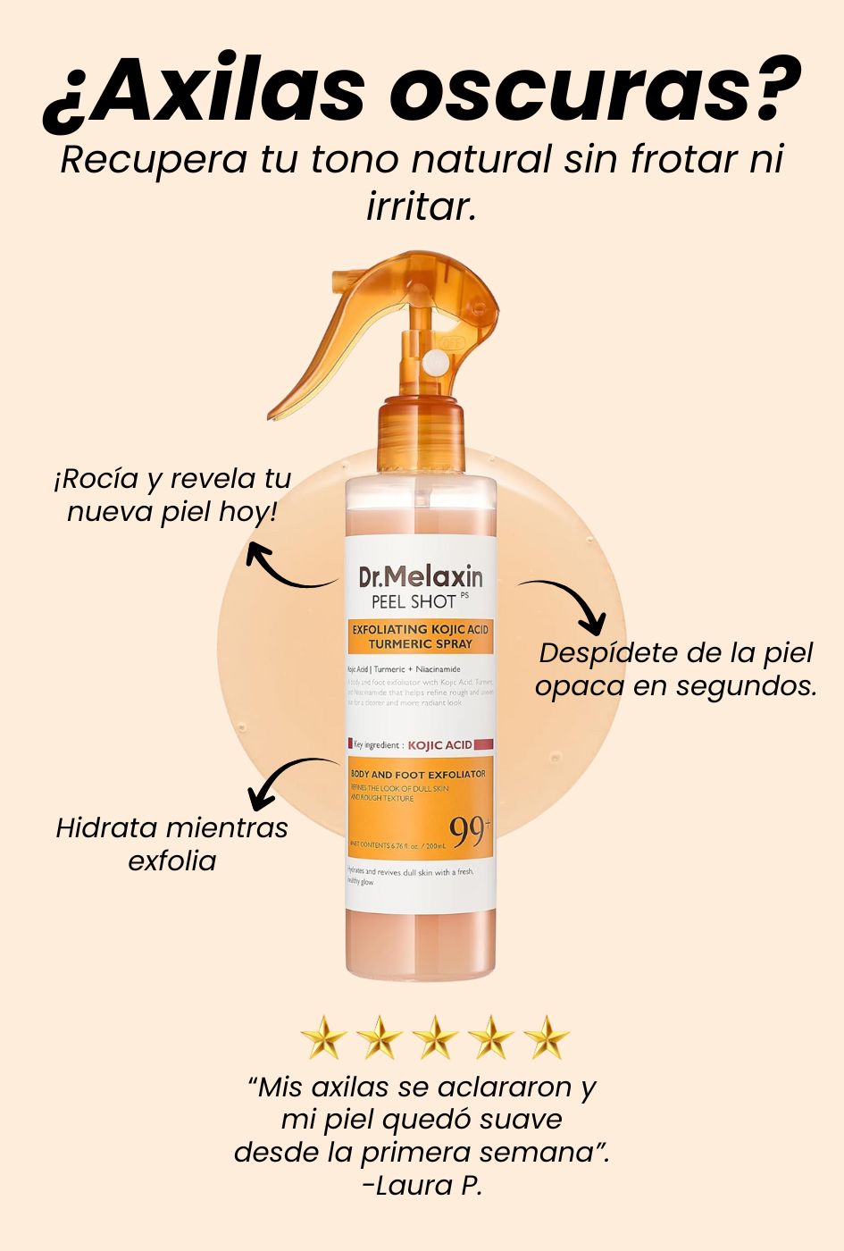 Dr.Melaxin Body Peel Shot - Tu piel merece brillar desde la primera aplicación ✨