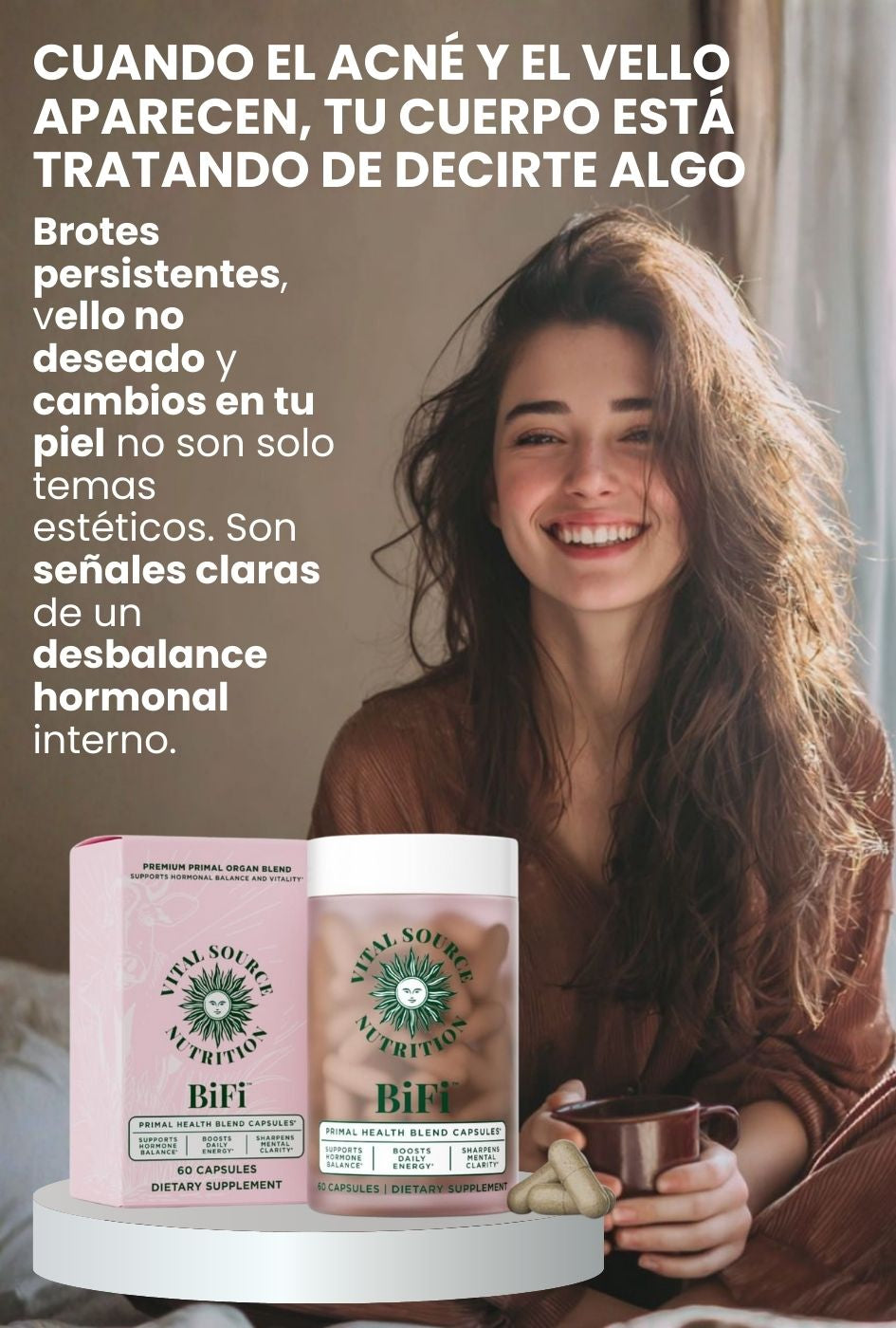 Vital Source Nutrition - Cápsulas BiFi - Apoya la salud hormonal, energía, resistencia y claridad 🌸