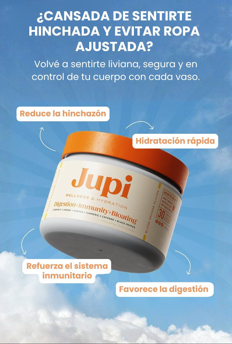 Jupi - Polvo de hidratación y bienestar