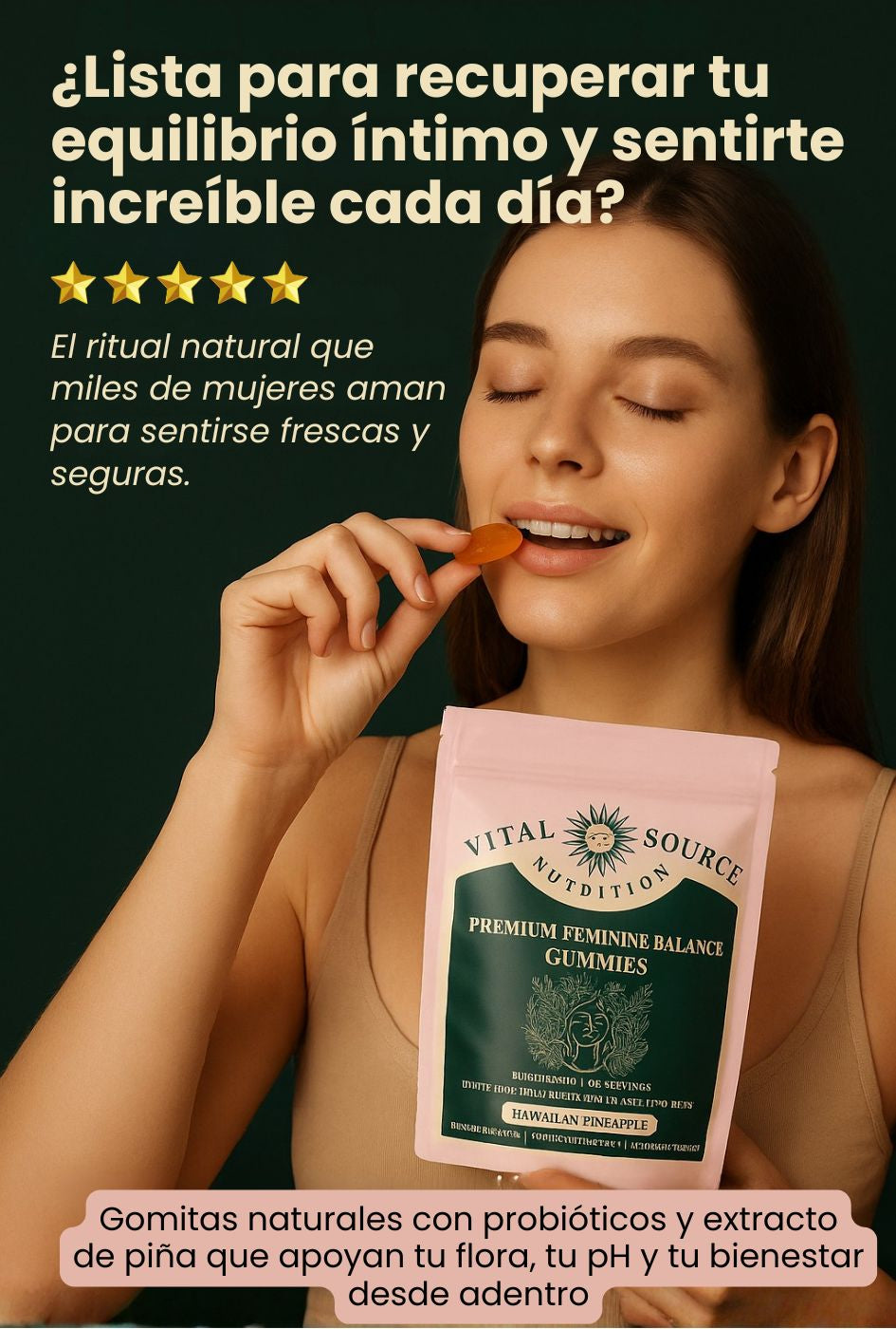 Vital Source Nutrition - Sin malos olores y frescura desde el 1er día🍍(60 Gomitas)